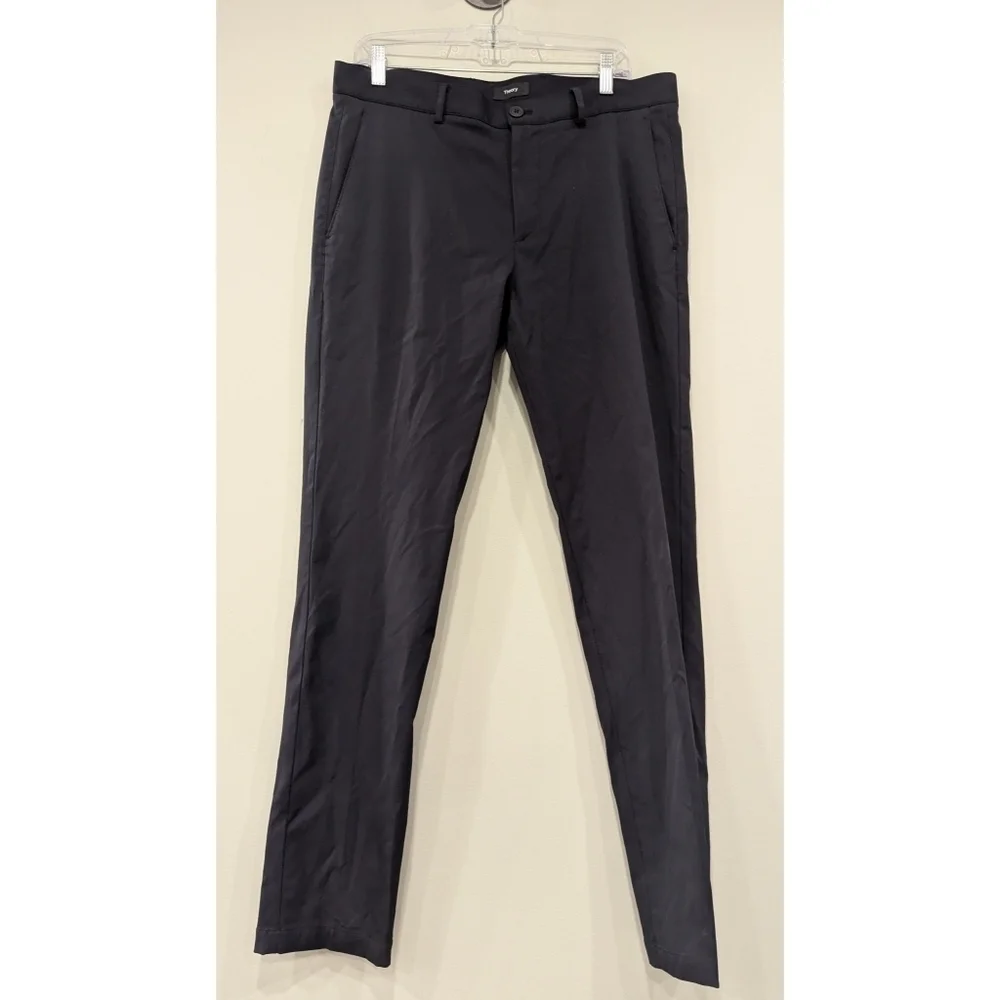 Theory Navy Blue Straight Leg Pants Size 33